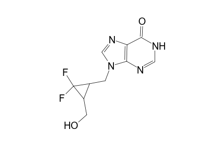 (+-)-[(1SR,3RS)-2,2-Difluoro-3-hydroxymethylcyclopropylmethyl]-6,9-dihydro-1H-6-purinone