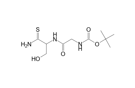 tert-Butyl 2-([2-amino-1-(hydroxymethyl)-2-thioxoethyl]amino)-2-oxoethylcarbamate