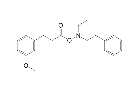 N-Ethyl-O-(3-(3-methoxyphenyl)propanoyl)-N-phenethylhydroxylamine