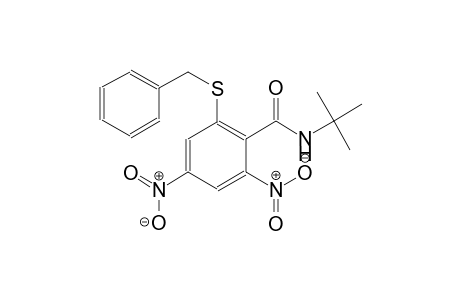 benzamide, N-(1,1-dimethylethyl)-2,4-dinitro-6-[(phenylmethyl)thio]-