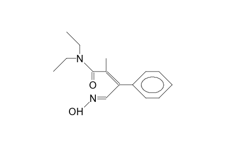 (E,E)-N,N-Diethyl-4-(hydroxyimino)-2-methyl-3-phenyl-2-butenamide