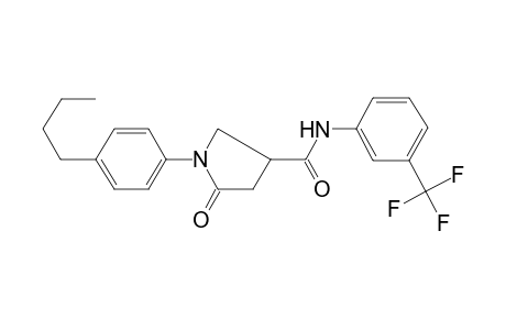 1-(4-butylphenyl)-5-keto-N-[3-(trifluoromethyl)phenyl]pyrrolidine-3-carboxamide