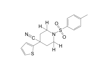 4-(2-thienyl)-1-(p-tolylsulfonyl)isonipecotonitrile