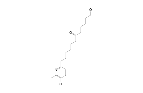 12'-HYDROXY-7'-MULTIJUGUINONE;2-METHYL-3-HYDROXY-6-N-(7'-OXO-12'-HYDROXYDODECYL)-PYRIDINE