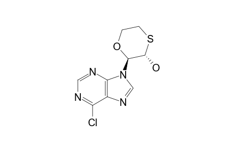 TRANS-6-CHLORO-9-(3-HYDROXY-1-OXA-4-THIACYCLOHEXAN-2-YL-9H-PURINE