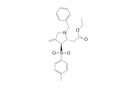 trans-N-Benzyl-2-[(ethoxycarbonyl)methyl]-4-methylene-3-tosylpyrrolidine