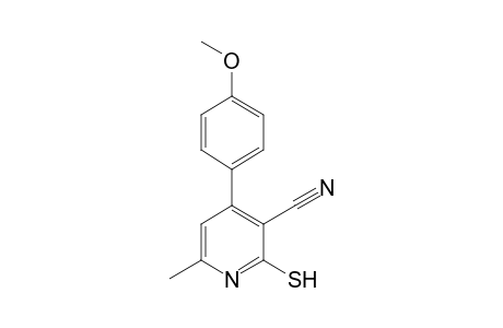 2-mercapto-4-(p-methoxyphenyl)-6-methylnicotinonitrile