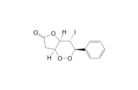 (+-)-(3R,4S,4aR,7aS)-4-Iodo-3-phenyl-tetrahydro-furo[3,2-c][1,2]dioxin-6-one