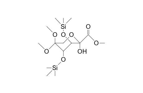 Methyl 3,4-di-O-trimethylsilyl-D-threo-2,5-hexodiulosonate 5-dimethylacetyl