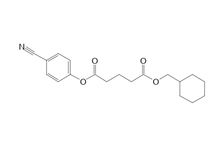 Glutaric acid, cyclohexylmethyl 4-cyanophenyl ester