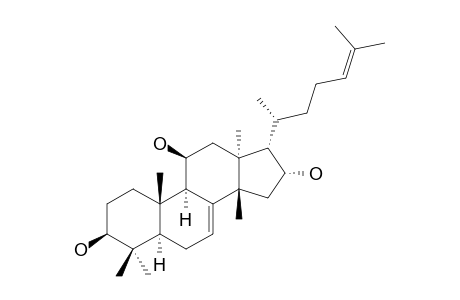 13-ALPHA,14-BETA,17-ALPHA-LANOSTA-7,24-DIENE-3-BETA,11-BETA,16-ALPHA-TRIOL