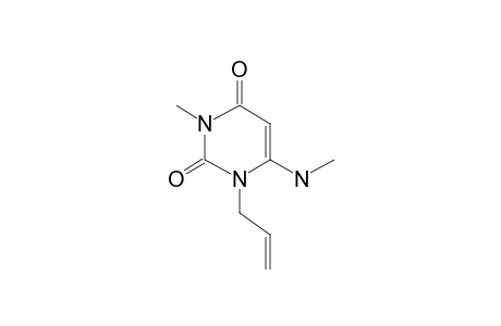 1H-Pyrimidine-2,4-dione, 1-allyl-3-methyl-6-methylamino-