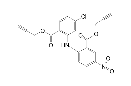 4-chloro-5'-nitro-2,2'-iminodibenzoic acid, di-2-propynyl ester