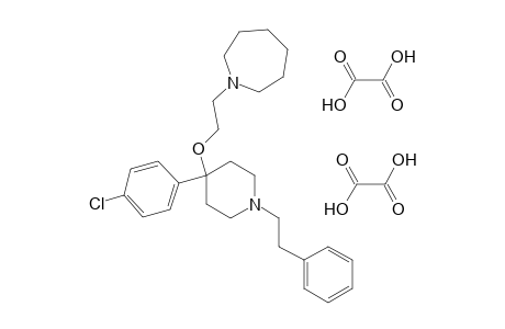 4-(p-Chlorophenyl)-4-[2-(hexamethyleneimino)ethoxy]-1-phenethylpiperidine, dioxalate