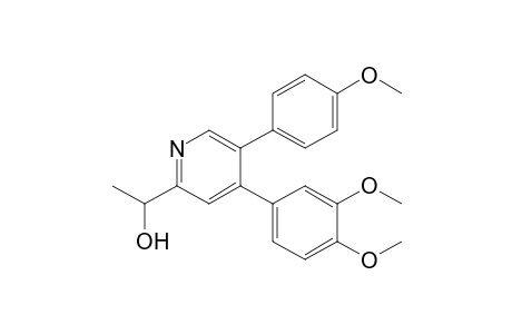 4-(3',4'-Dimethoxyphenyl)-5-(p-methoxyphenyl)-2-[.alpha.-hydroxyethyl]-pyridine