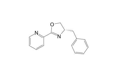 (4S)-4-(phenylmethyl)-2-(2-pyridinyl)-4,5-dihydrooxazole