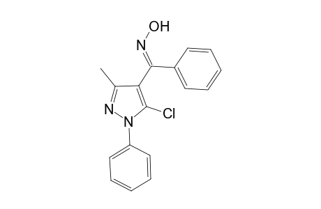 (E)-(5-CHLORO-3-METHYL-1-PHENYL-1H-PYRAZOL-4-YL)-PHENYL-METHANONE-OXIME