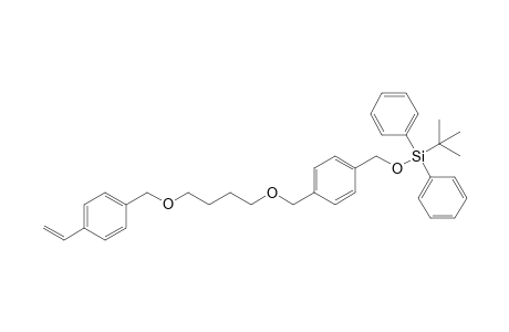 1-{[(t-Butyl)diphenylsilyloxy]methyl}-4-[4'-(4"-ethenylbenzyl)oxy]butoxy}methyl}benzene