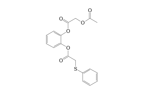 1,2-Benzenediol, o-(acethoxyacetyl)-o'-((phenylthio)acetyl)-