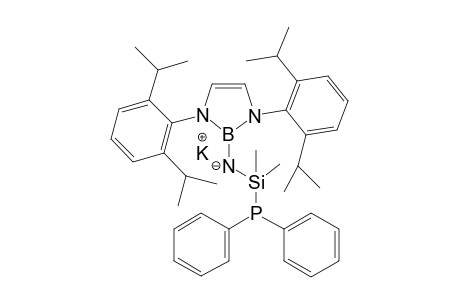 potassium (1,3-bis(2,6-diisopropylphenyl)-1,3-dihydro-2H-1,3,2-diazaborol-2-yl)((diphenylphosphaneyl)dimethylsilyl)amide
