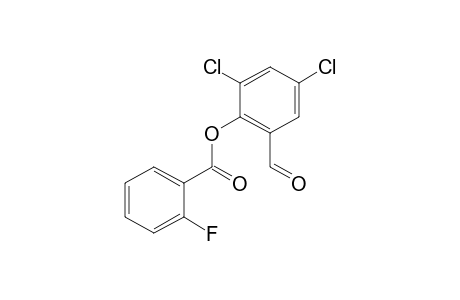 2-Fluorobenzoic acid, 2-formyl-4,6-dichlorophenyl ester