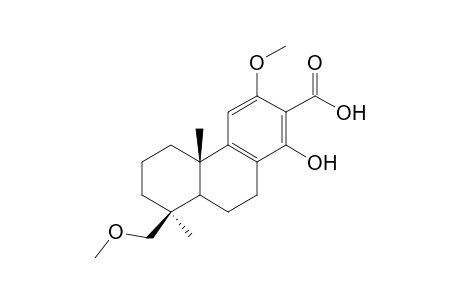 14-hydroxy-12,19-dimethoxypodocarpa-8,11,13-triene-13-carboxylic acid