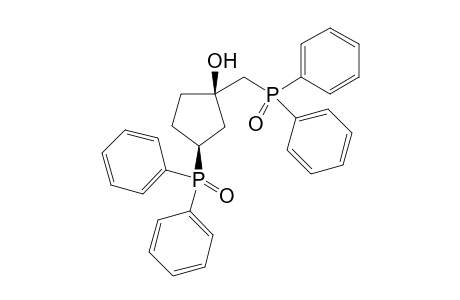 c-3-(Diphenylphosphinoyl)-1-[(diphenylphosphinoyl)methyl]-r-1-cyclopentanol