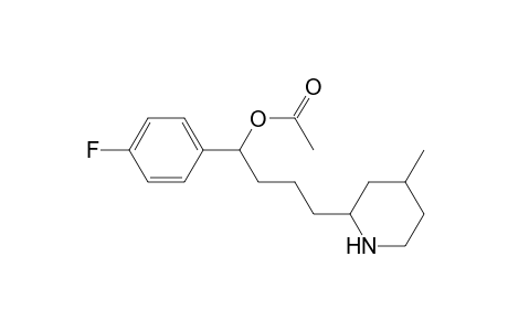 1-(p-fluorophenyl)-1-acetoxy-4-(p-methyl-perhydropyridinyl)butane