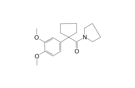 [1-(3,4-dimethoxyphenyl)cyclopentyl]-(1-pyrrolidinyl)methanone