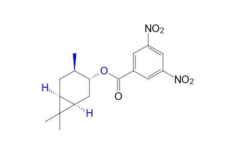 4-caranol, 3,5-dinitrobenzoate