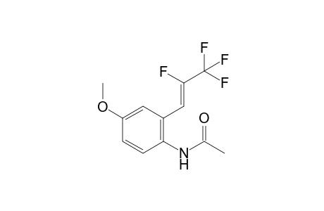 (Z)-N-(4-methoxy-2-(2,3,3,3-tetrafluoroprop-1-en-1-yl)phenyl)acetamide