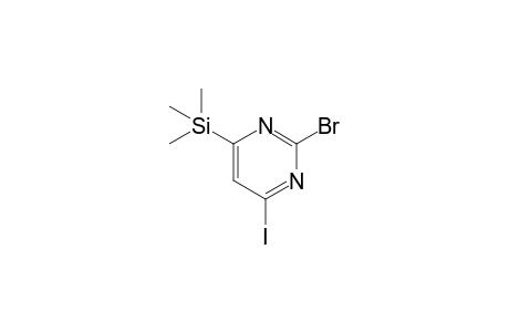 2-Bomo-4-iodo-6-(trimethylsilyl)pyrimidine
