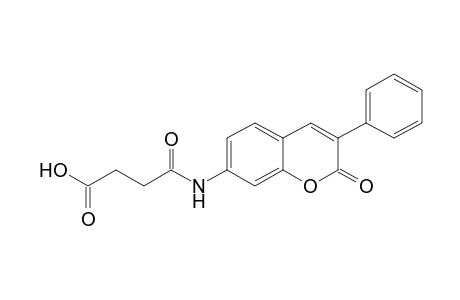 Butanoic acid, 4-oxo-4-[(2-oxo-3-phenyl-2H-1-benzopyran-7-yl)amino]-