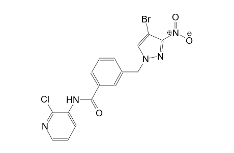 3-[(4-bromo-3-nitro-1H-pyrazol-1-yl)methyl]-N-(2-chloro-3-pyridinyl)benzamide