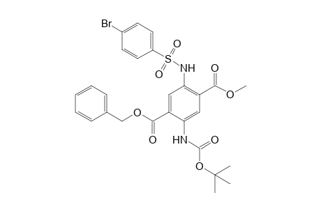 1-Benzyl 4-Methyl 5-[(p-bromobenzenesulfonyl)amino]-2-[(t-butoxycaronyl)amino]-terephthalate