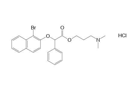 [(1-bromo-2-naphthyl)oxy]phenylacetic acid, 3-(dimethylamino)propyl ester, hydrochloride