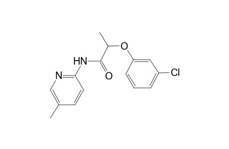 2-(3-chlorophenoxy)-N-(5-methyl-2-pyridinyl)propanamide