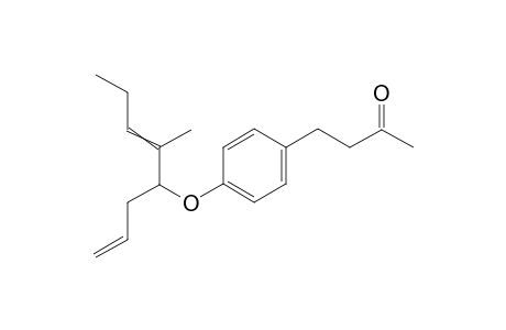 4-(4-((5-methylocta-1,5-dien-4-yl)oxy)phenyl)butan-2-one