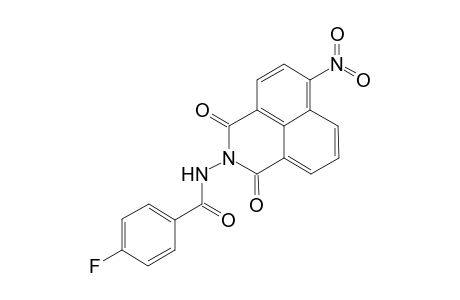 4-Fluoro-N-(6-nitro-1,3-dioxo-1H-benzo[de]isoquinolin-2(3H)-yl)benzamide