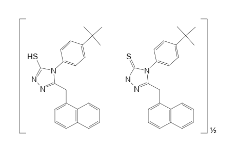 4-(p-tert-butylphenyl)-5-[(1-naphthyl)methyl]-4H-1,2,4-triazole-3-thiol