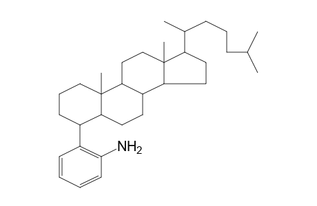 Cholestane, 4-(2-aminophenyl)-