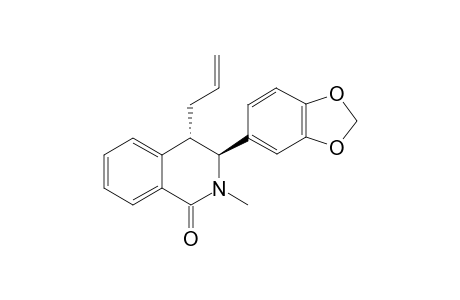 trans-3-(1,3-benzodioxo-5-yl)-2-methyl-4-(2-propenyl)-3,4-dihydro-1(2H)-isoquinolone