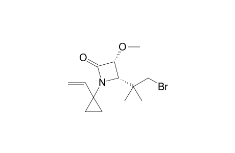 CIS-4-[(2-BROMO-1,1-DIMETHYL)-ETHYL]-3-METHOXY-1-(1-VINYLCYCLOPROPYL)-AZETIDIN-2-ONE