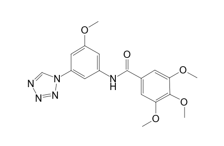benzamide, 3,4,5-trimethoxy-N-[3-methoxy-5-(1H-tetrazol-1-yl)phenyl]-