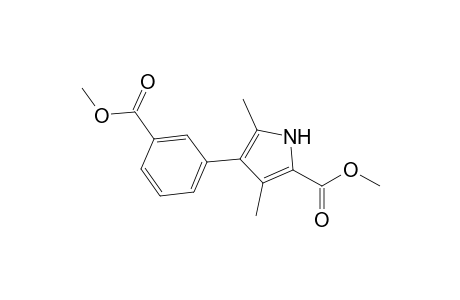 4-(3-carbomethoxyphenyl)-3,5-dimethyl-1H-pyrrole-2-carboxylic acid methyl ester