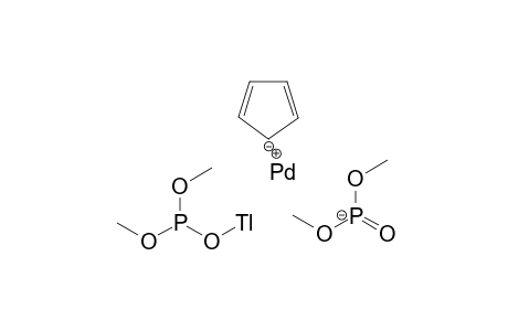 monopalladium(I) monothallium(I) monocyclopenta-2,4-dien-1-ide bis(dimethyl phosphite)