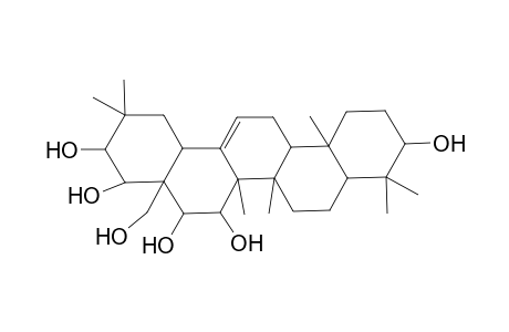 2,2,6a,6b,9,9,12a-heptamethyl-4a-methylol-1,3,4,5,6,6a,7,8,8a,10,11,12,13,14b-tetradecahydropicene-3,4,5,6,10-pentol