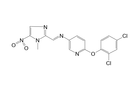 2-(2,4-dichlorophenoxy)-5-{[(1-methyl-5-nitroimidazol-2-yl)methylene]amino}pyridine