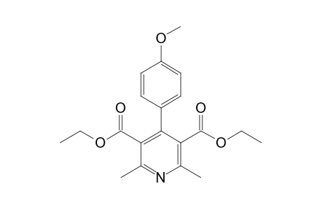 2,6-dimethyl-4-(p-methoxyphenyl)-3,5-pyridinecarboxylic acid. diethyl ester