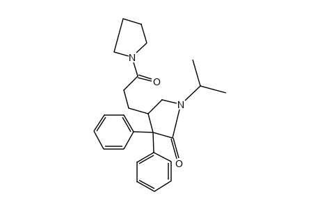 1-[3-(4,4-diphenyl-1-isopropyl-5-oxo-3-pyrrolidinyl)proionyl]pyrrolidine